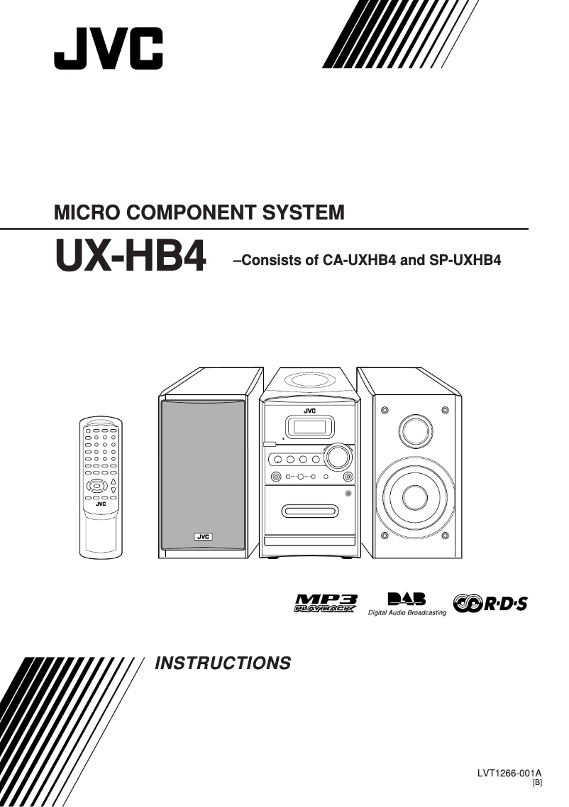 Image de la première page du manuel de l'appareil UX-HB4