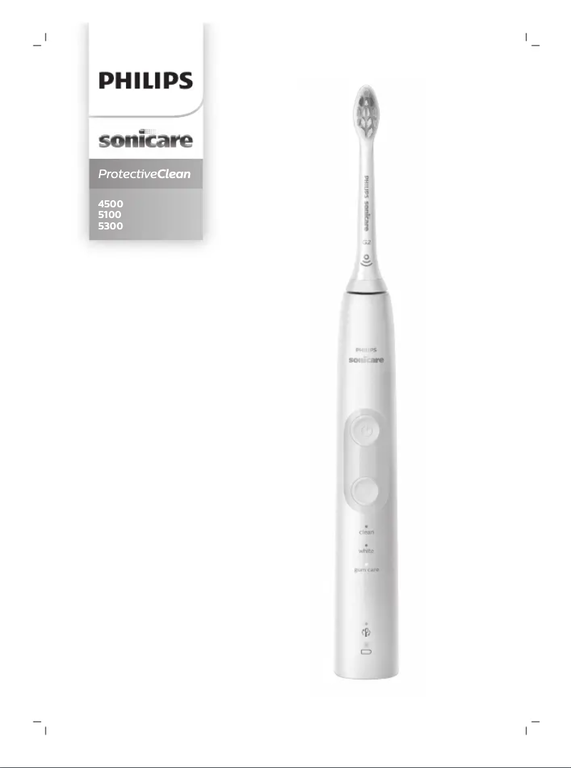 Page 1 de la notice Manuel utilisateur Philips Sonicare ProtectiveClean 5100 HX6850