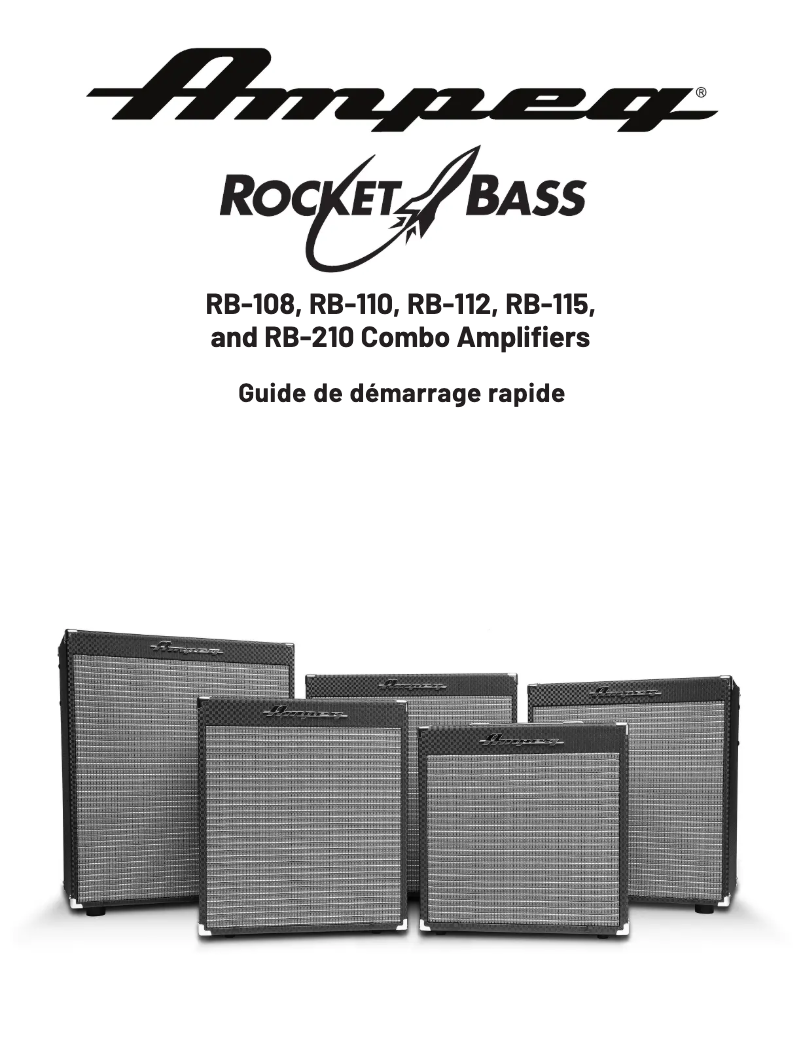 Page n°1 - Guide de démarrage rapide Ampeg Rocket Bass RB-115