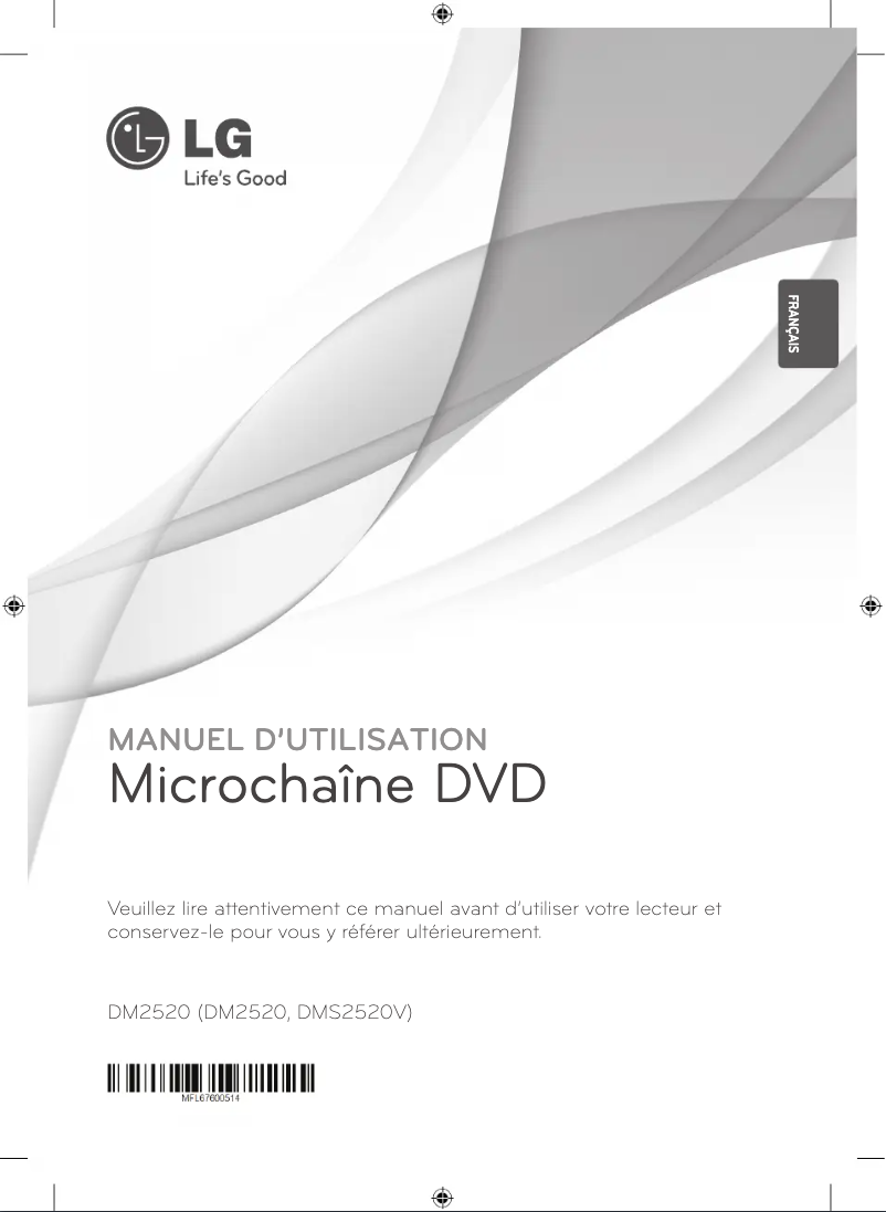 Page n°1 - Manuel utilisateur LG DM2520