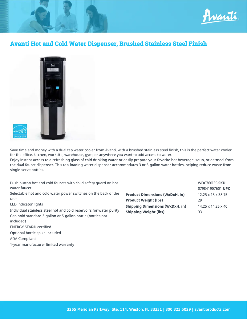 Image de la première page du manuel de l'appareil WDC760I3S