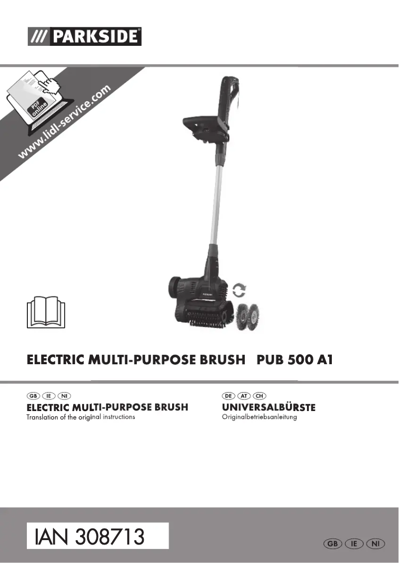 Image de la première page du manuel de l'appareil PUB 500 A1