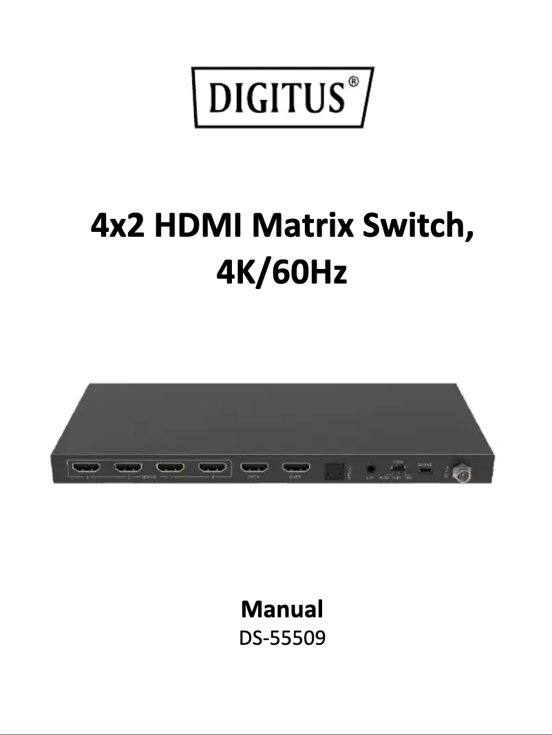 Página 1 del manual Manual de usuario Digitus DS-55509