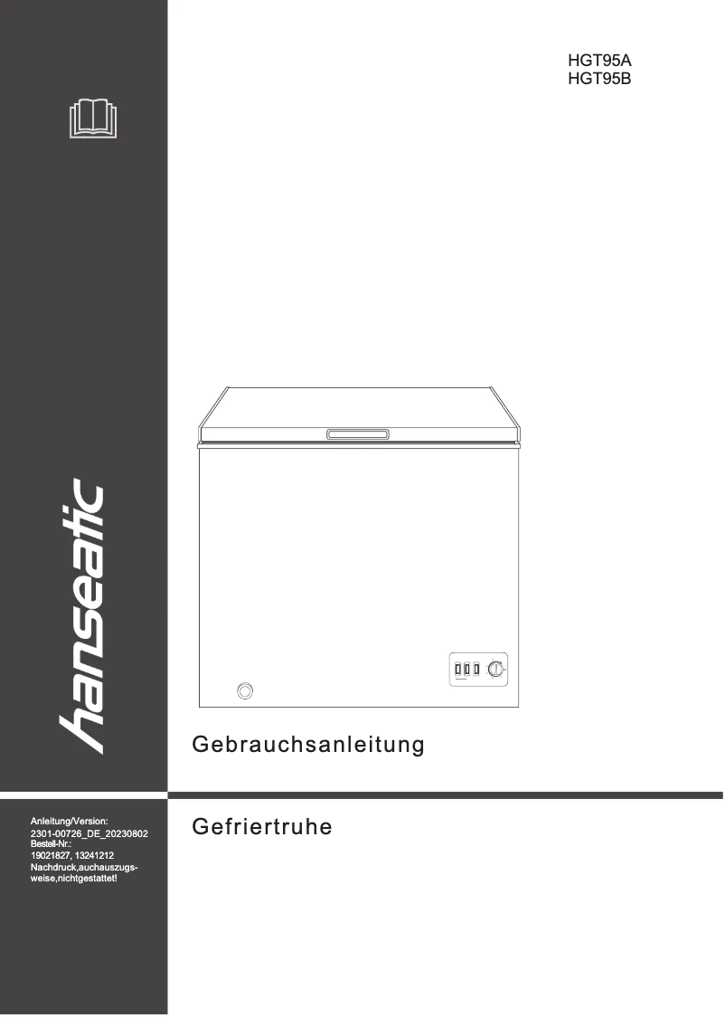 Image de la première page du manuel de l'appareil HGT95B