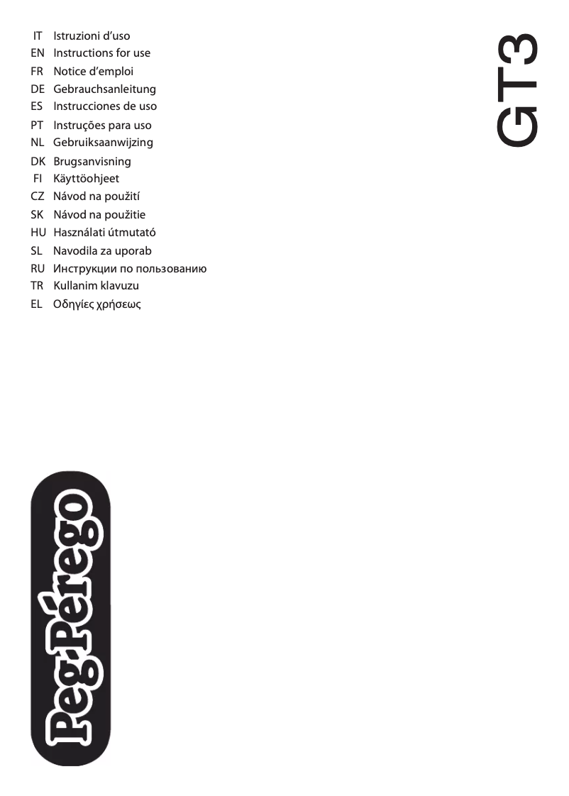 Image de la première page du manuel de l'appareil GT3