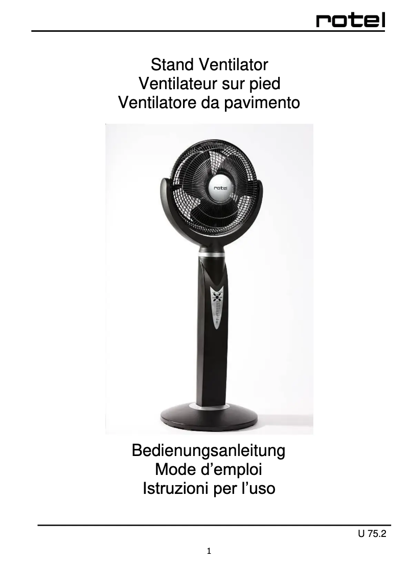 Imagen de la primera página del manual del dispositivo U 75.2 CH1