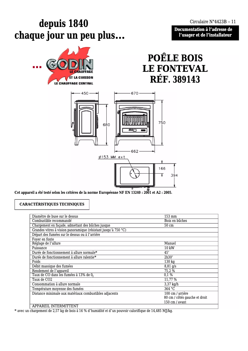 Página 1 del manual Manual de usuario Godin Fonteval