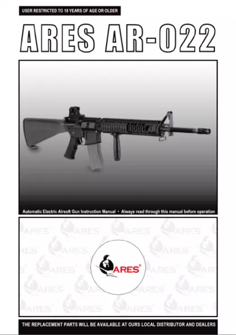 Page n°1 - Manuel utilisateur Ares AR-022
