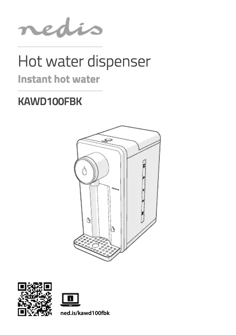 Page 1 de la notice Manuel utilisateur Nedis KAWD100FBK