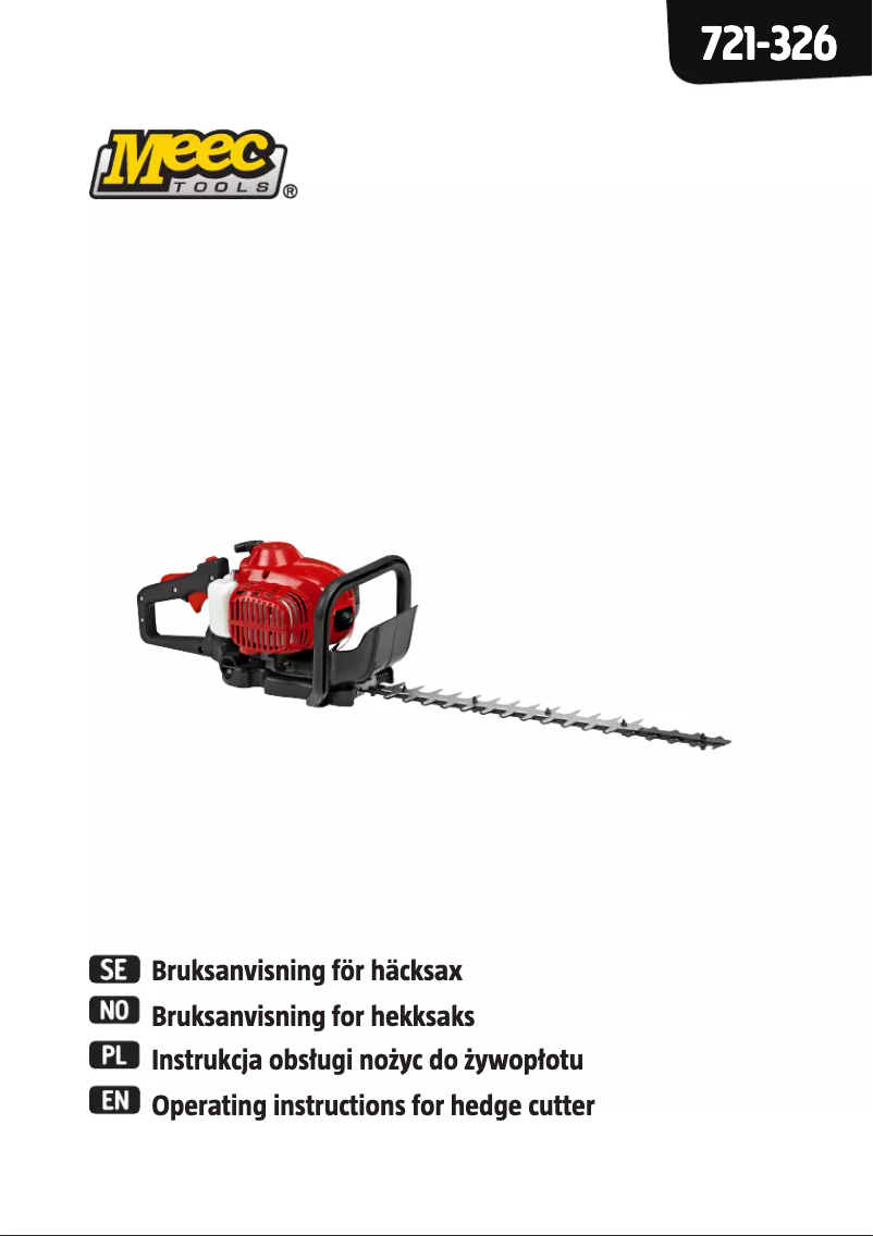 Page 1 de la notice Manuel utilisateur Meec Tools 721-326