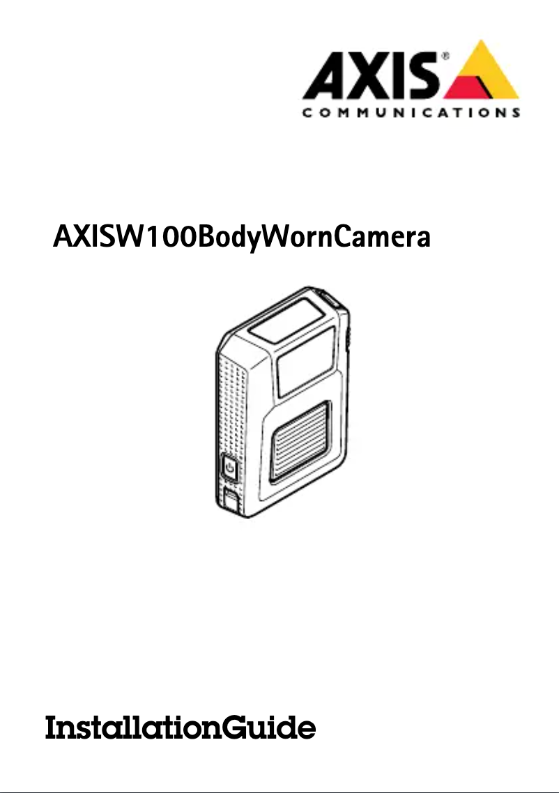 Page 1 de la notice Manuel utilisateur Axis W100