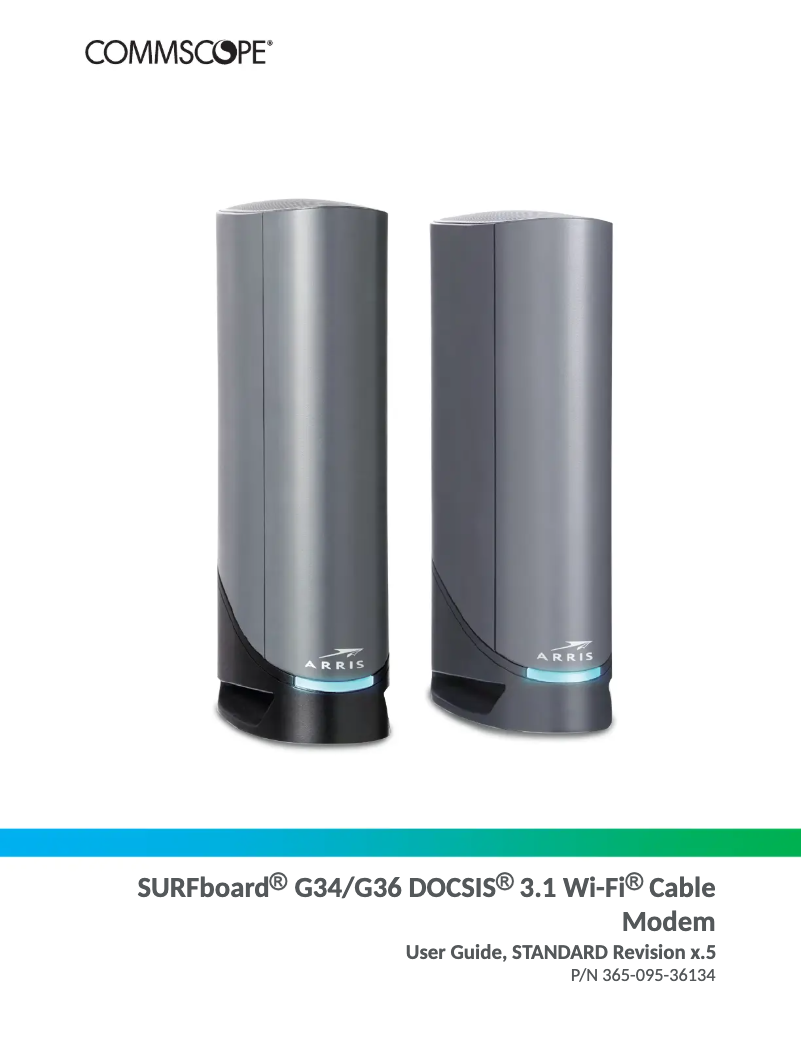 Page 1 de la notice Manuel utilisateur Arris SURFboard G36