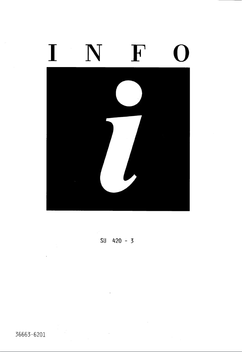 Image de la première page du manuel de l'appareil SU420