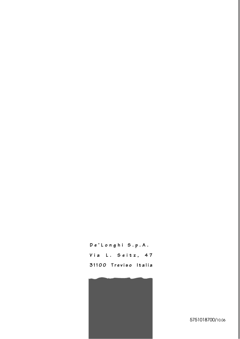 Page 1 de la notice Manuel utilisateur DeLonghi PAC C 80