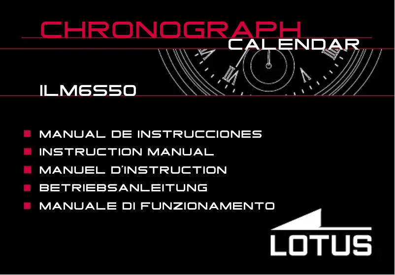 Page 1 de la notice Manuel utilisateur Lotus 10141