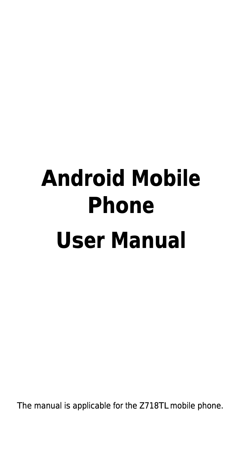 Page 1 de la notice Manuel utilisateur ZTE Jasper LTE