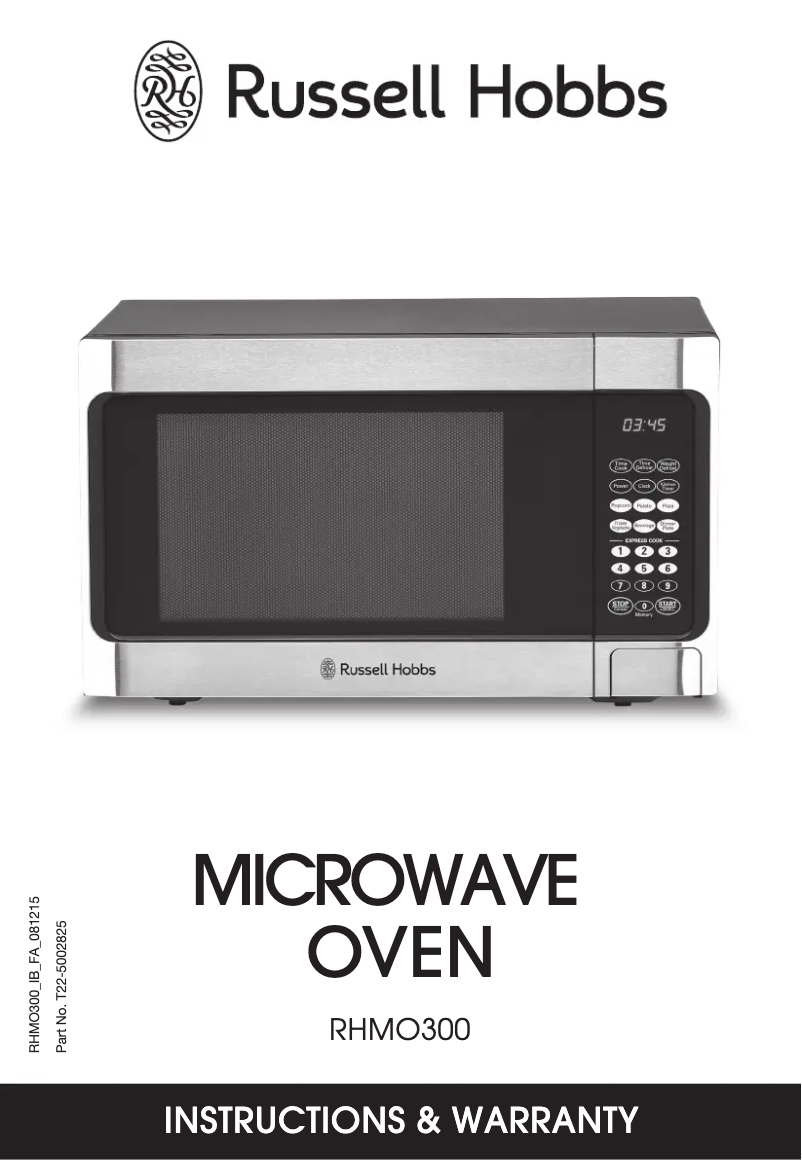 Image de la première page du manuel de l'appareil RHMO300