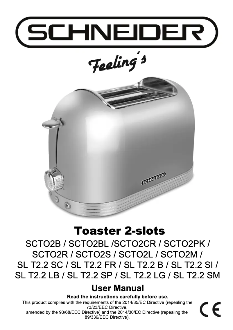 Page 1 de la notice Manuel utilisateur Schneider SCTO2BL