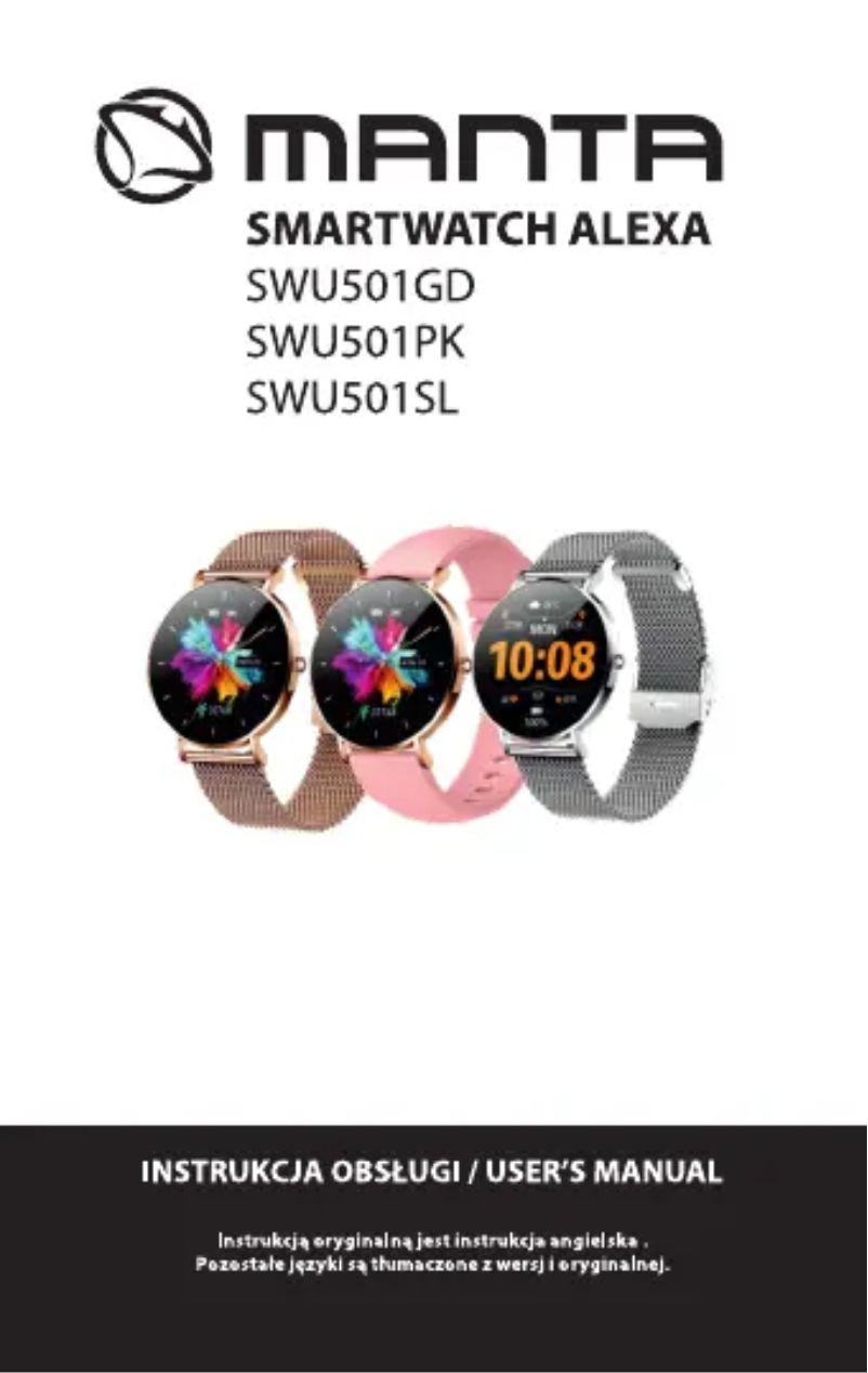 Page 1 de la notice Manuel utilisateur Manta Alexa