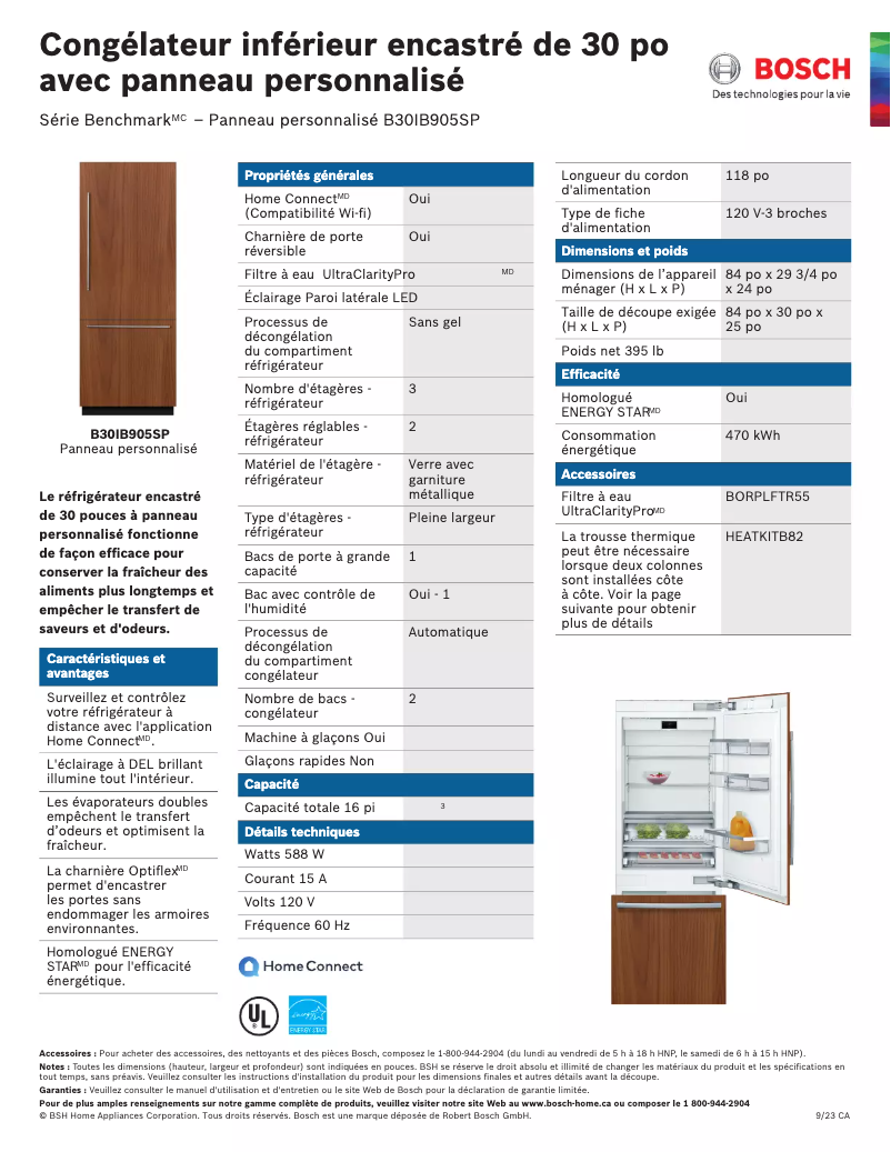 Imagen de la primera página del manual del dispositivo B30IB905SP