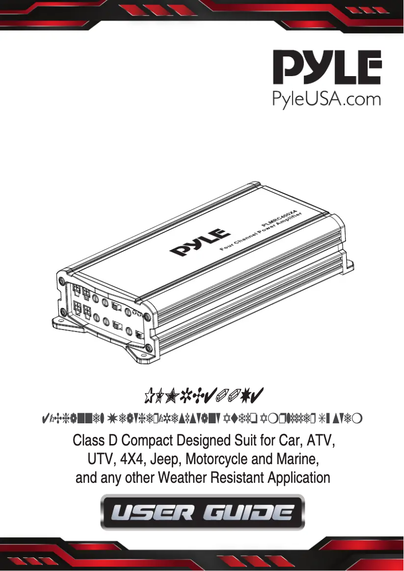 Página 1 del manual Manual de usuario Pyle PLMRC400X4