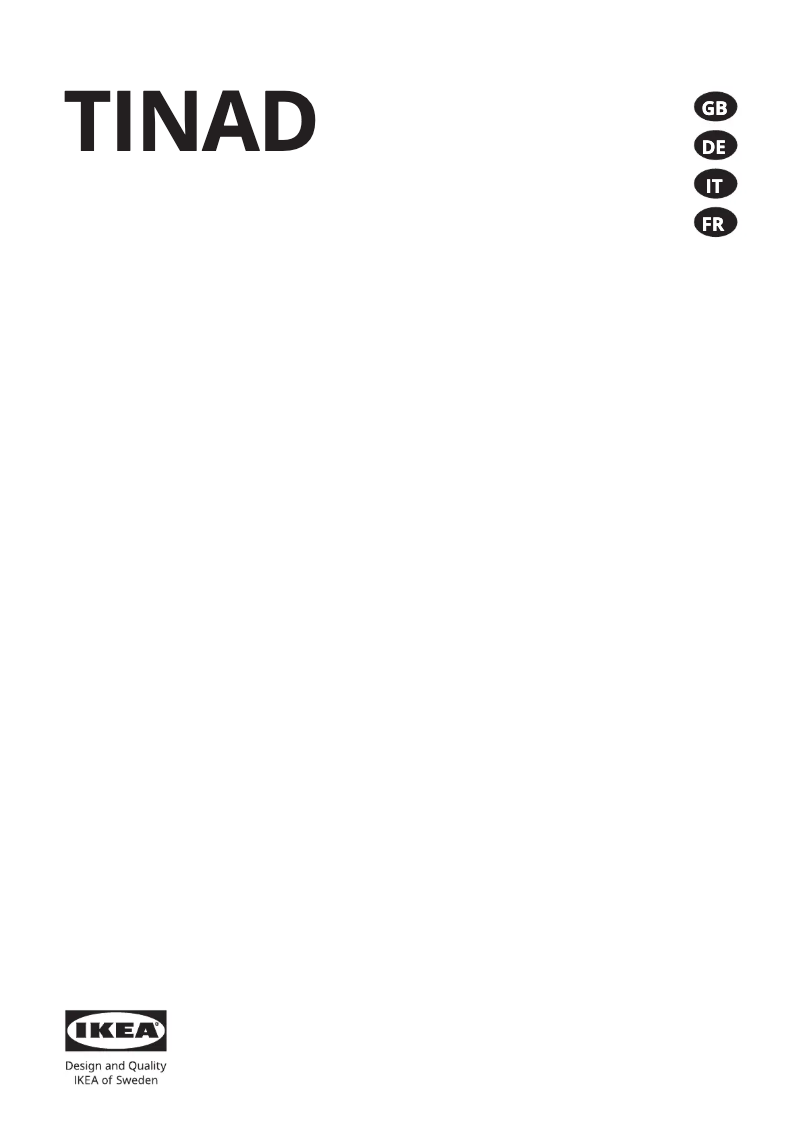 Image de la première page du manuel de l'appareil TINAD 104.999.56