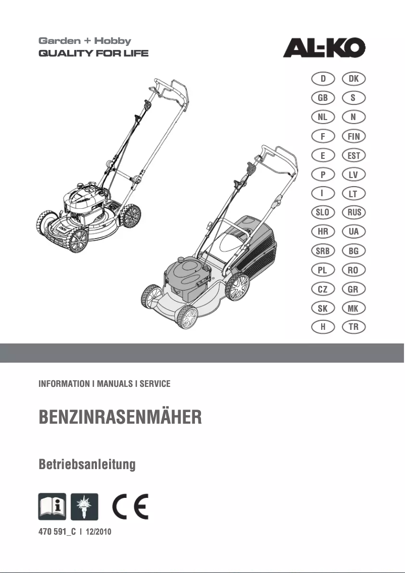 Page 1 de la notice Manuel utilisateur AL-KO Classic 4.62 SP-A