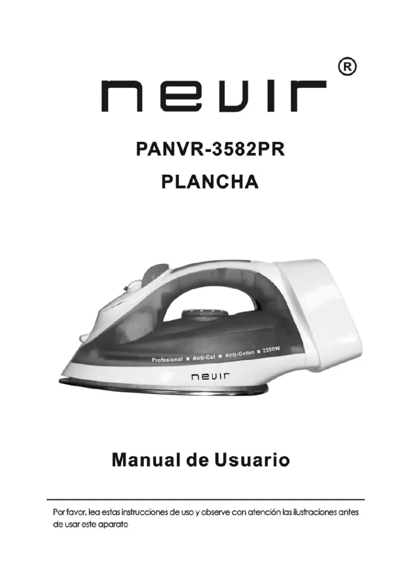 Image de la première page du manuel de l'appareil NVR-3582 PR