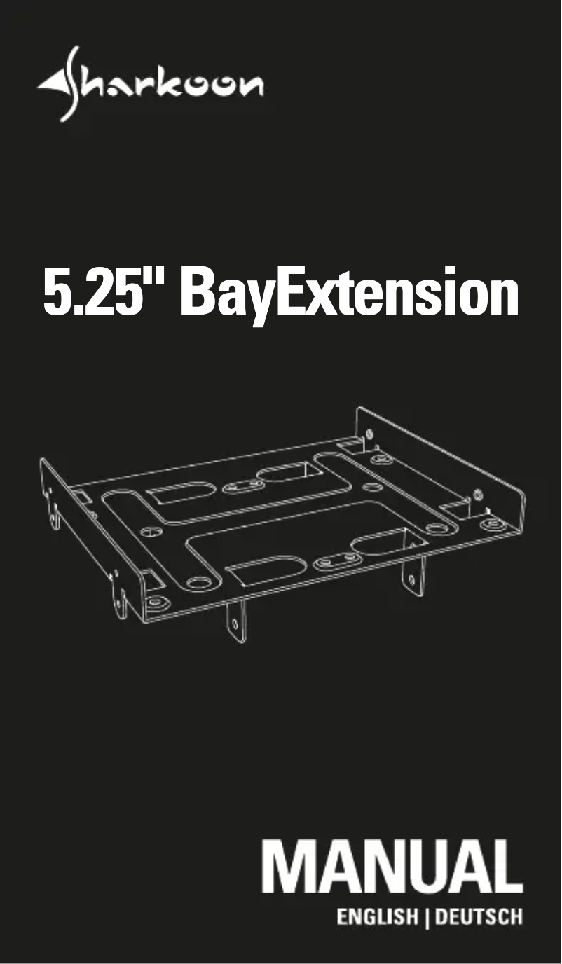 Page 1 de la notice Manuel utilisateur Sharkoon 5.25" BayExtension