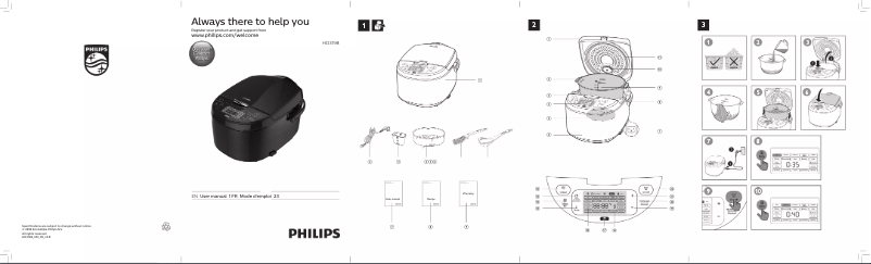 Imagen de la primera página del manual del dispositivo Avance Collection HD3198