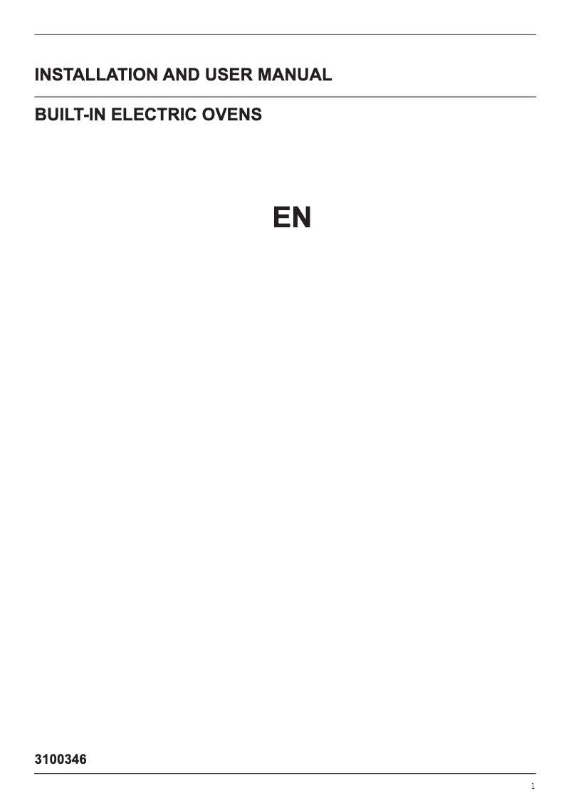 Page 1 de la notice Manuel d'utilisation et d'entretien La Germania F609LAGEKGN