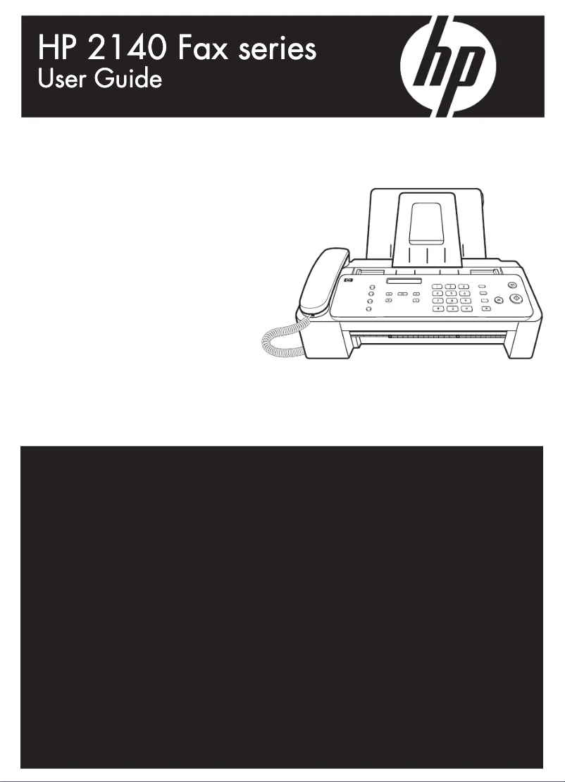 Page 1 de la notice Manuel utilisateur HP 2140