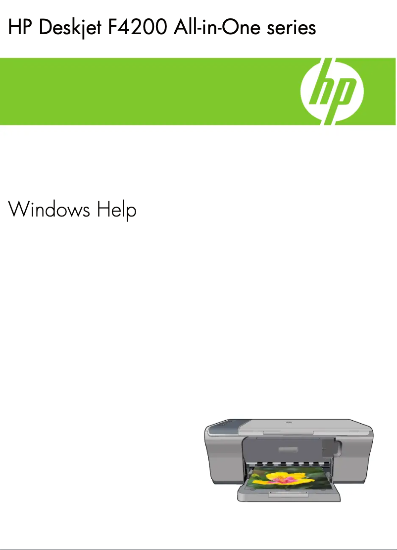 Page 1 de la notice Manuel utilisateur HP Deskjet F4200