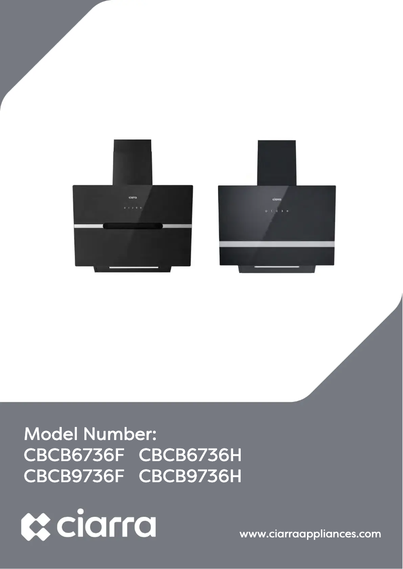 Page n°1 - Manuel utilisateur Ciarra CBCB6736H
