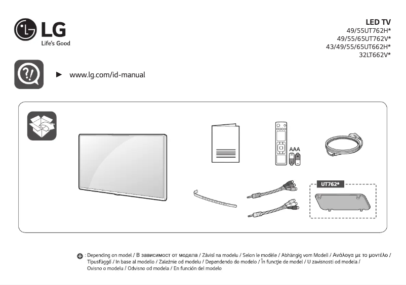 Page n°1 - Manuel utilisateur LG 24LT662VBZB