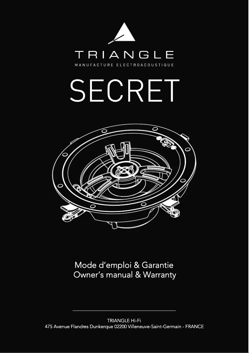 Page 1 de la notice Manuel utilisateur Triangle Secret ICT5