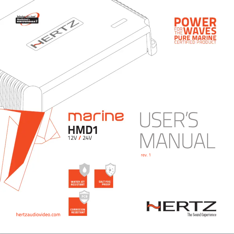 Page n°1 - Manuel utilisateur Hertz HMD1 24V