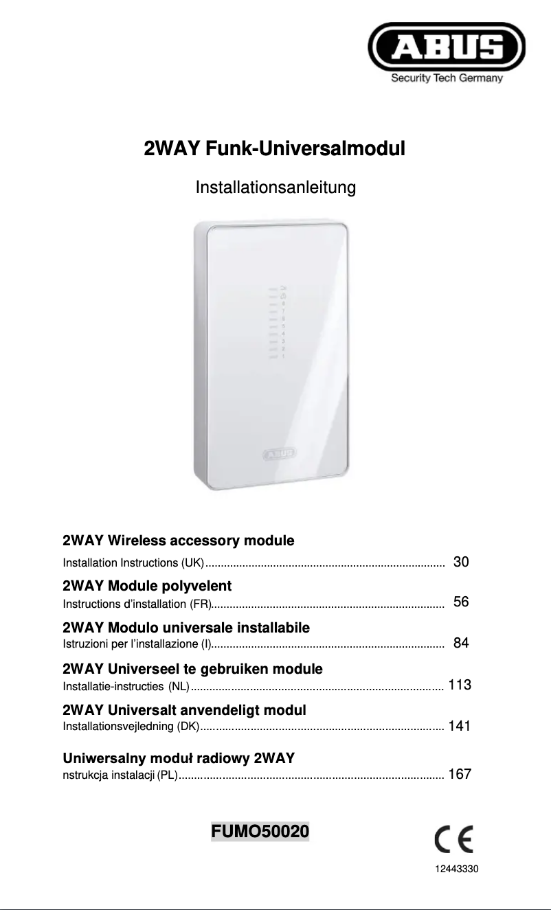 Page n°1 - Mode d'emploi Abus FUMO50020
