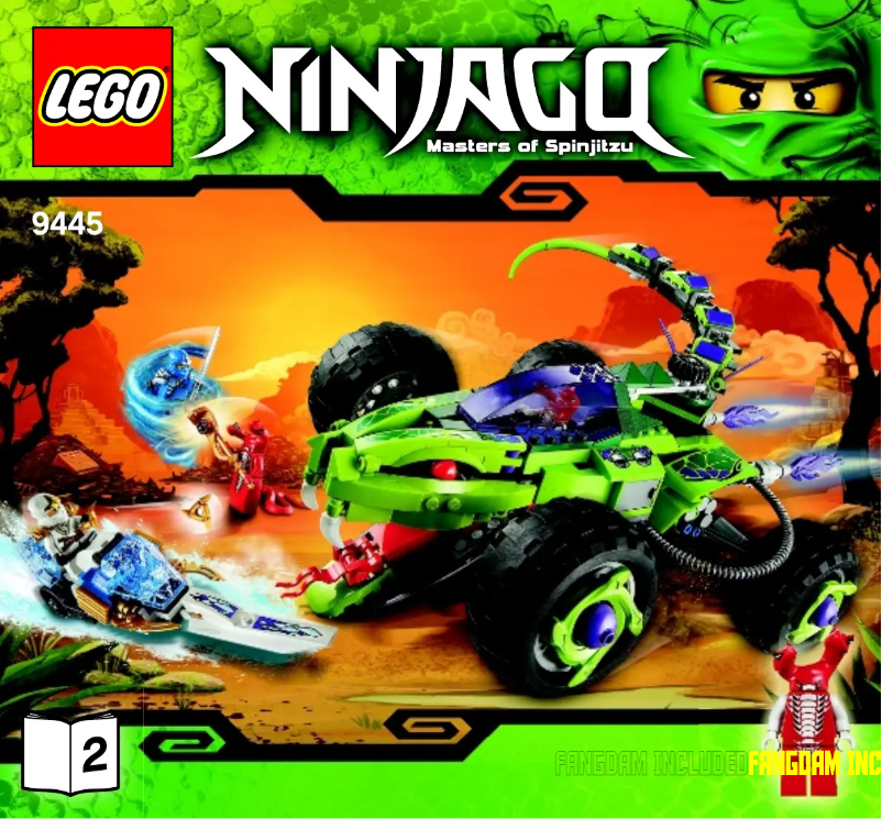 Image de la première page du manuel de l'appareil Ninjago 9445