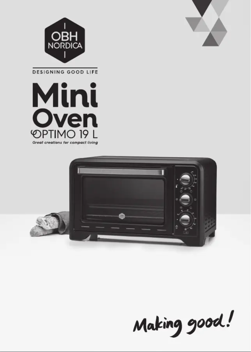 Page n°1 - Manuel utilisateur OBH Nordica Optimo