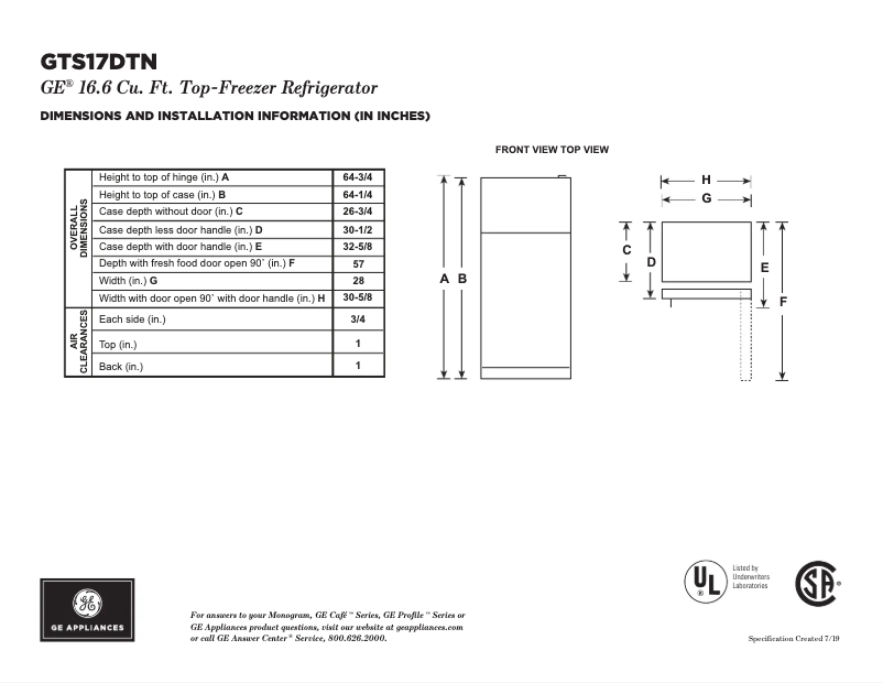 Image de la première page du manuel de l'appareil GTS17DTNRBB