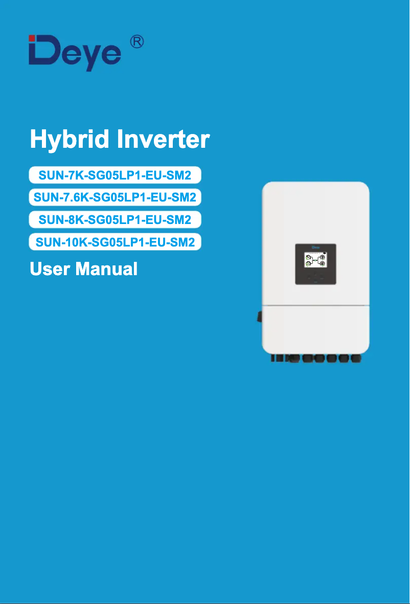 Image de la première page du manuel de l'appareil SUN-7K-SG05LP1-EU-SM2