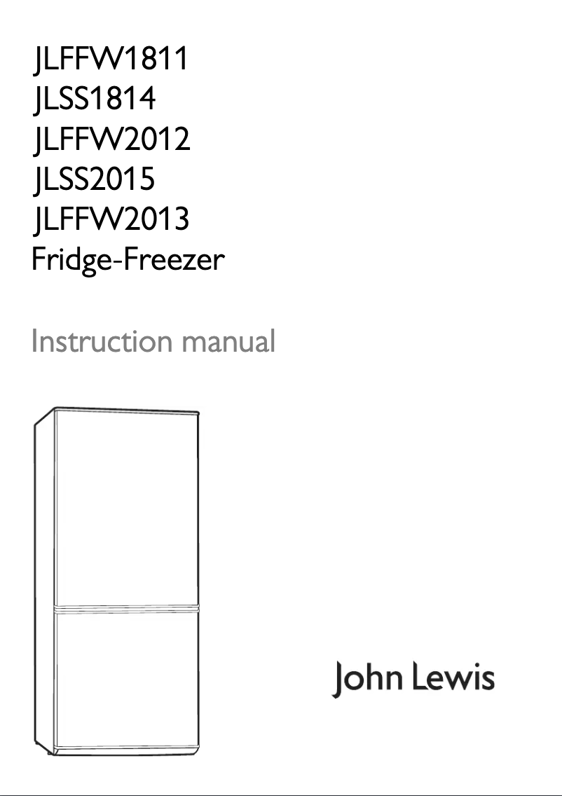 Page n°1 - Manuel utilisateur John Lewis JLFFW 1811