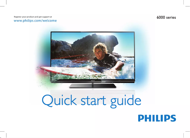 Page n°1 - Guide de démarrage rapide Philips 47PFL6007D