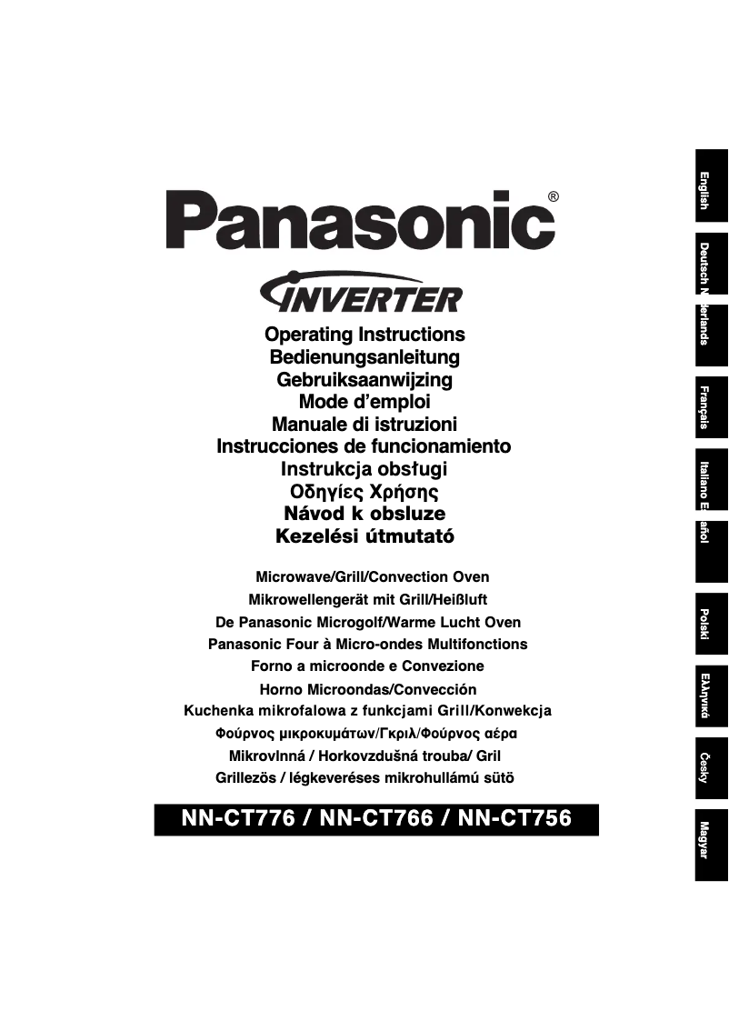 Page 1 de la notice Manuel utilisateur Panasonic NN-CT756