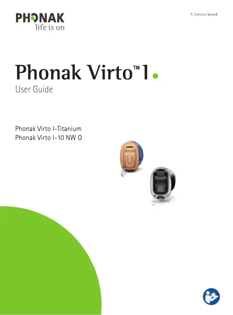 Page 1 de la notice Manuel utilisateur Phonak Virto Infinio