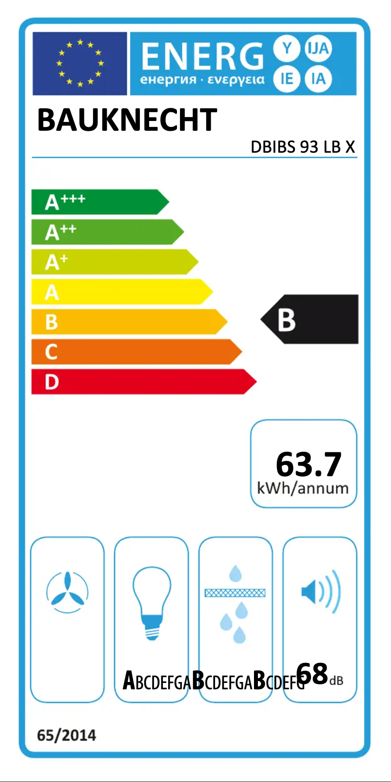 Image de la première page du manuel de l'appareil DBIBS 93 LB X
