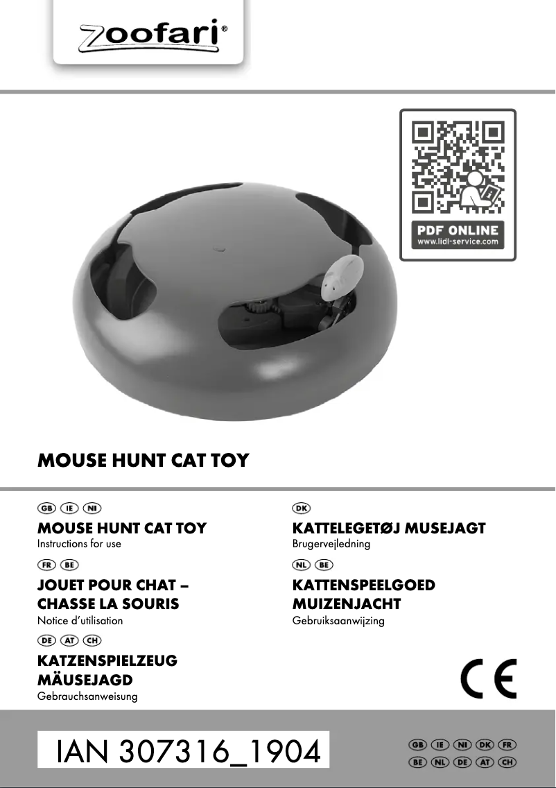 Page 1 de la notice Manuel utilisateur Zoofari IAN 307316