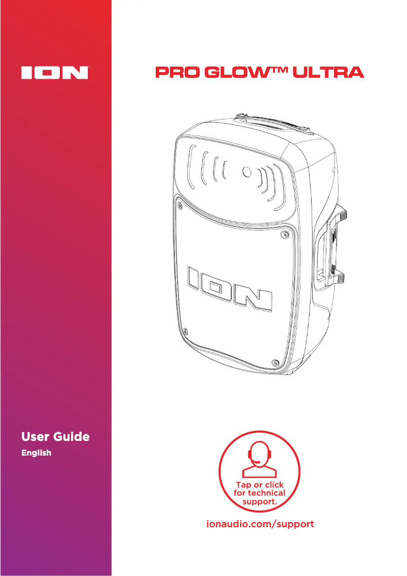 Page 1 de la notice Manuel utilisateur ION Pro Glow Ultra