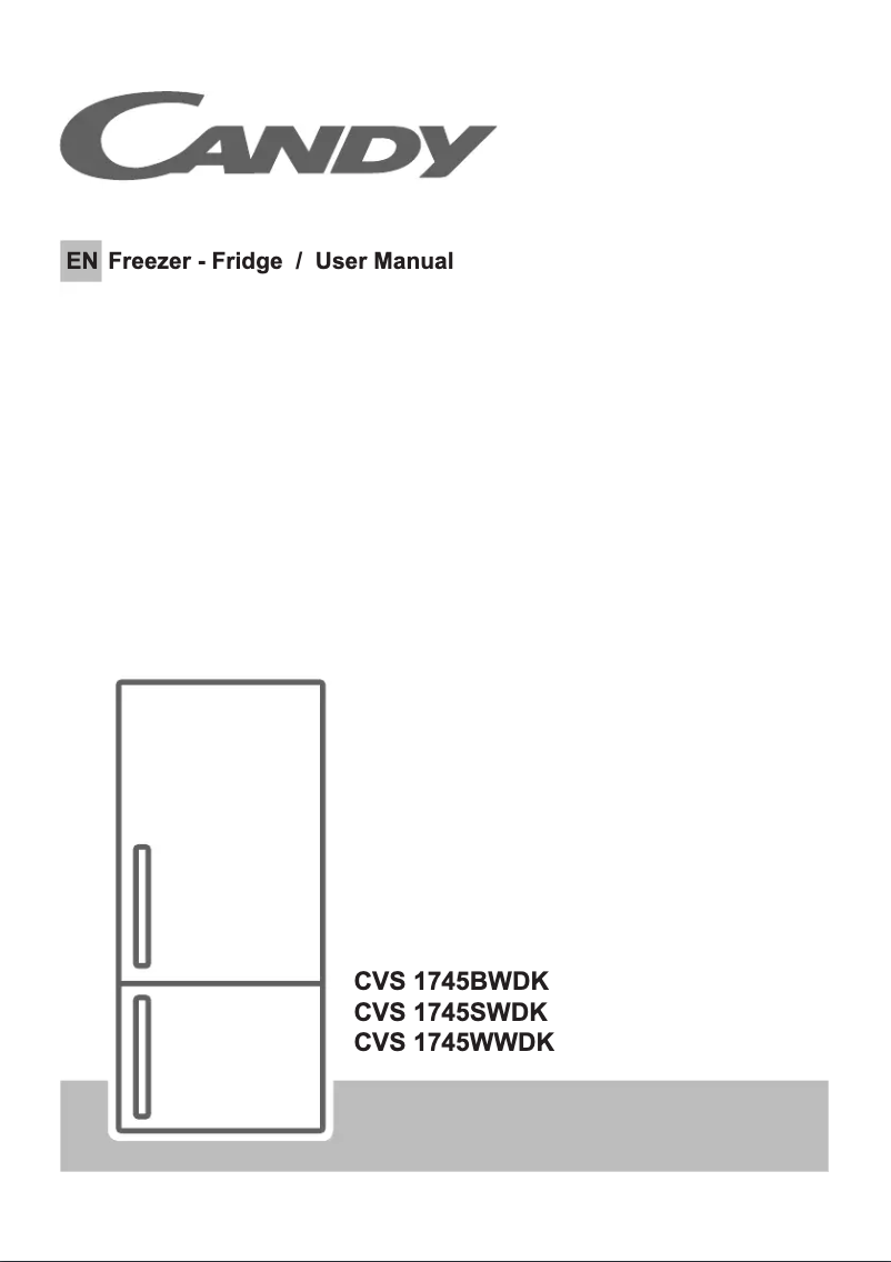 Page 1 de la notice Manuel utilisateur Candy CVS 1745WWDK